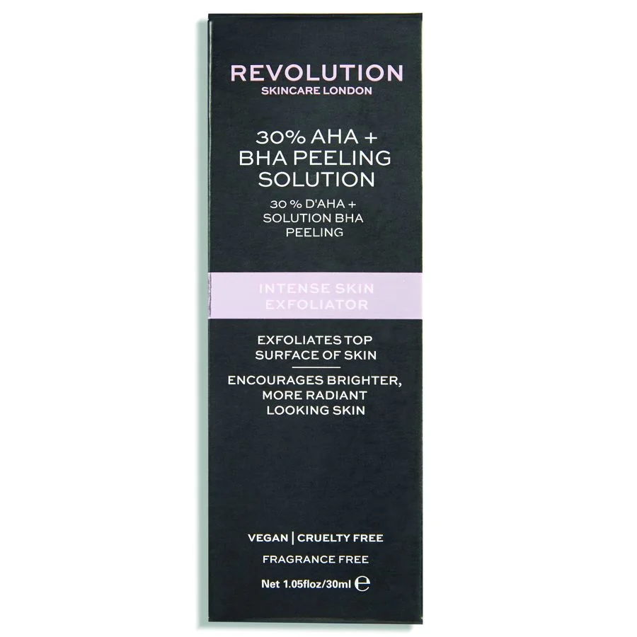 Revolution Skincare Intense Skin Exfoliator - 30% AHA + BHA Peeling Solution peeling 1×30 ml, pleťové sérum