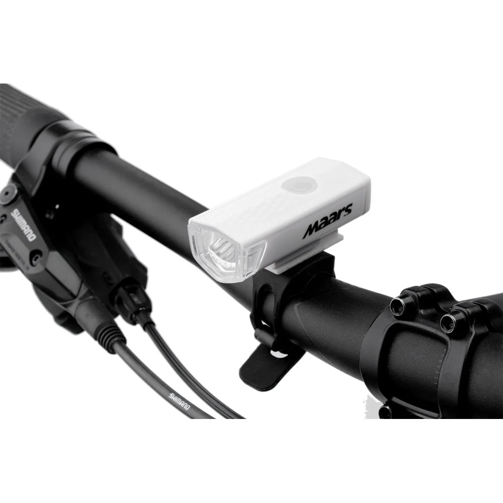 Svietidlo na bicykel led MAARS MS401W predné nabíjacie led svietidlo 3W biele