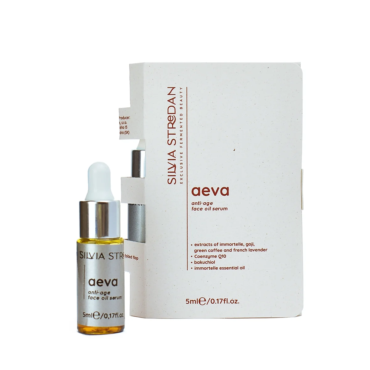 AEVA, anti-age olejové sérum, cestovné balenie - 5 ml, slovenský výrobok
