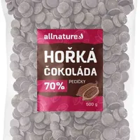 Allnature Horká čokoláda 70% pecičky