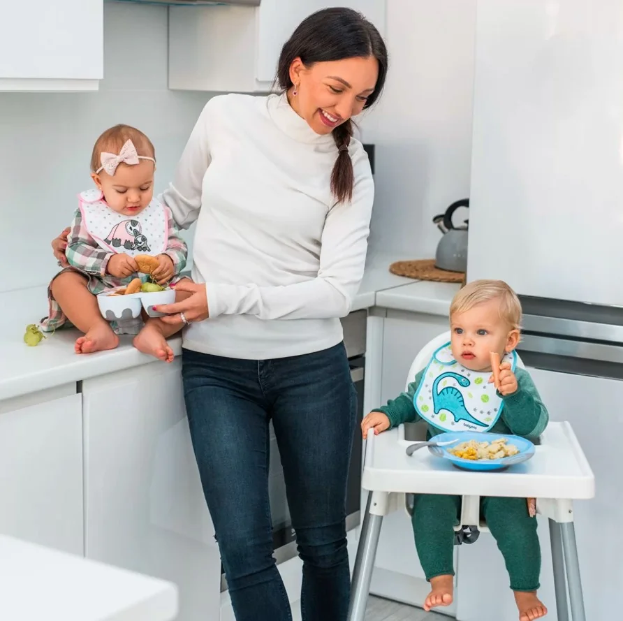 BABYONO Podbradník Froté, malý, vodeodolný 3m+ leňochod 1×1 ks, podbradník