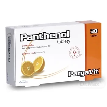 PargaVit PANTHENOL 1×30 tbl, prícuť pomarančov