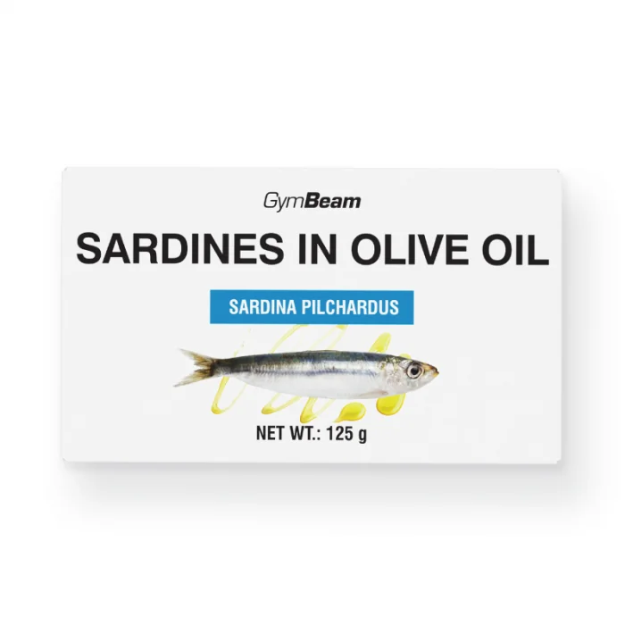 Gymbeam sardinky v olivovom oleji 125 g 1×125 g, sardinky vo olivovom oleji
