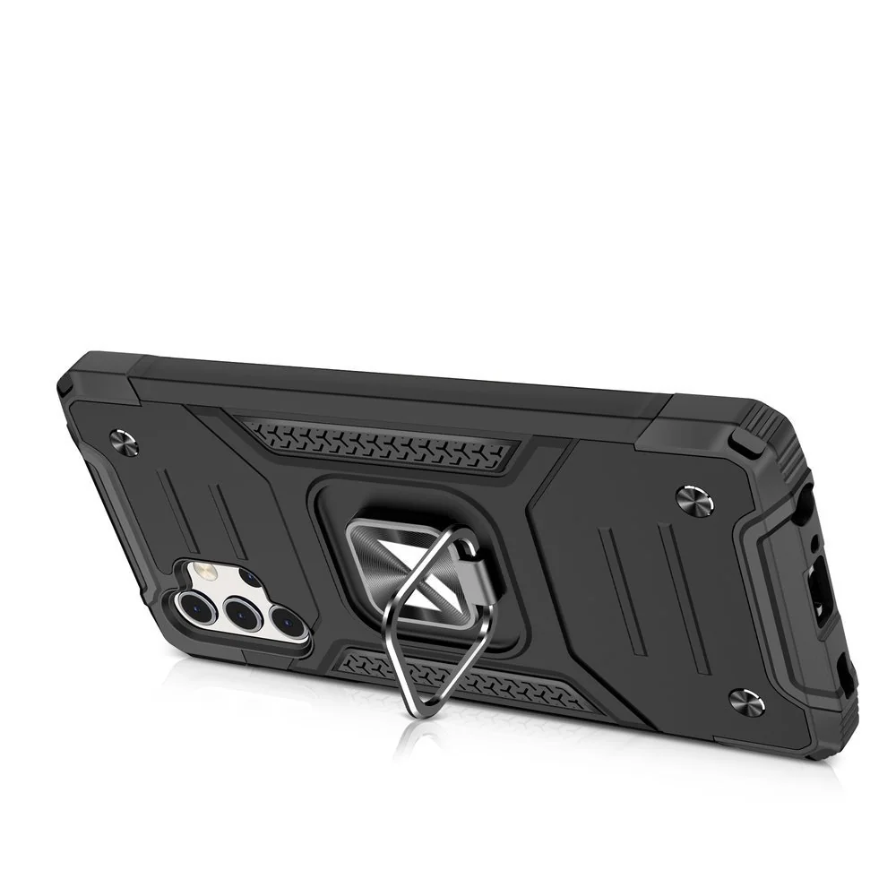 MG Ring Armor plastový kryt na Samsung Galaxy A32 4G, čierny