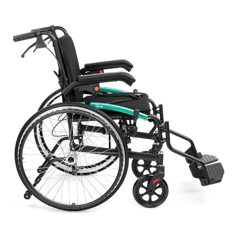 Ultraľahký invalidný vozík ACTIV-TIM – 10,9 kg, 46 cm Farba: čierna