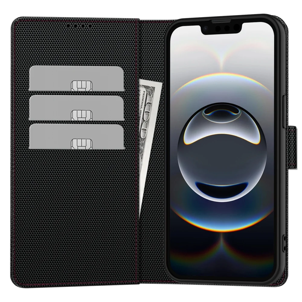 Tech-Protect Wallet RS knižkové puzdro na Samsung Galaxy A56 5G, čiern e