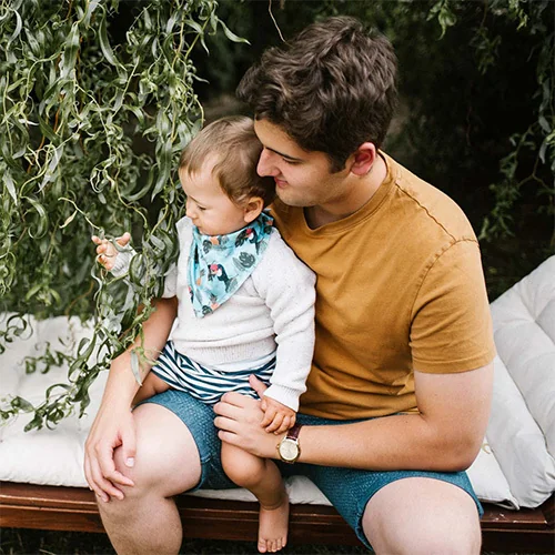 BABYONO Slintáčik bavlnený Toukans 2ks, 0m+ 1×2 ks, bavlnený slintáčik