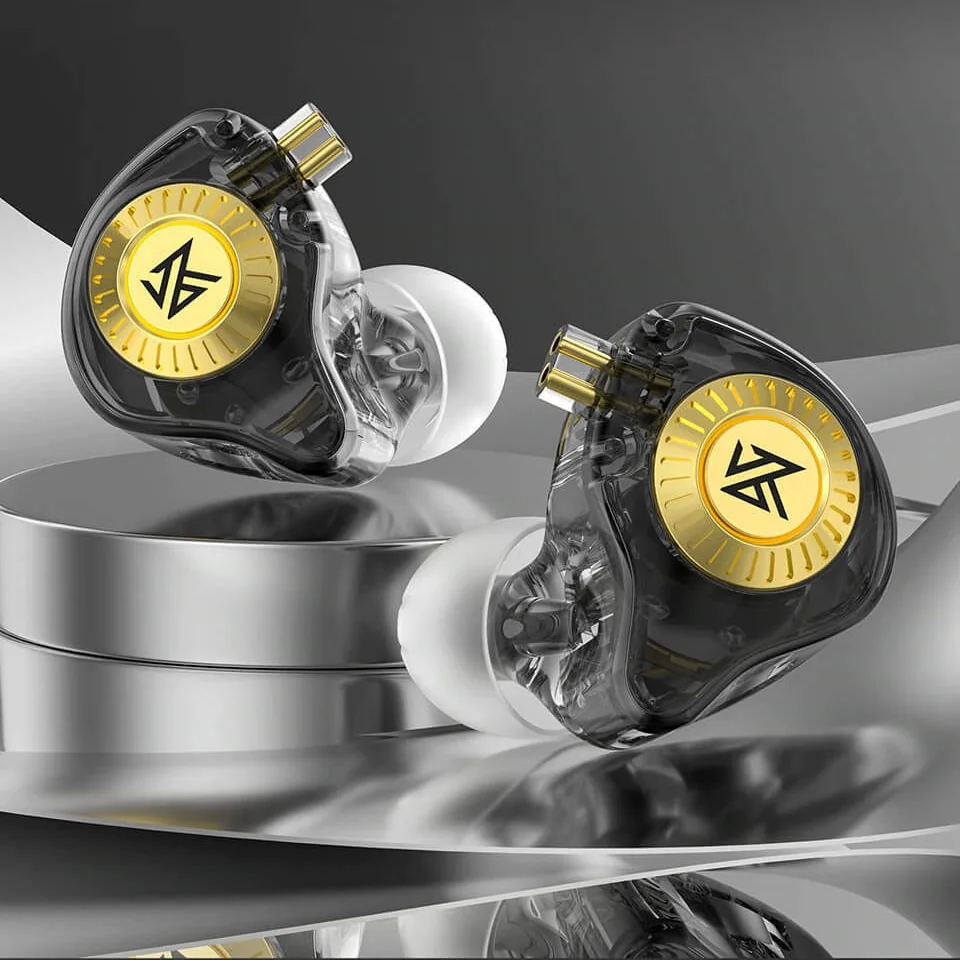 KZ EDX Ultra dynamické HiFi slúchadlá do uší, čierne 