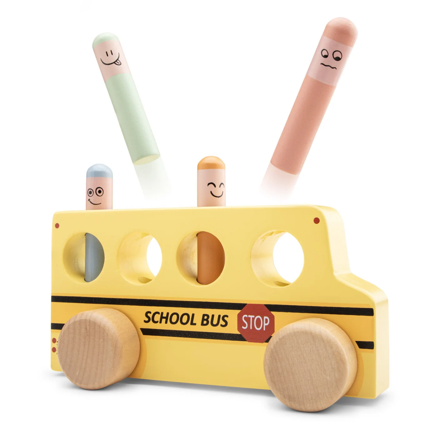 Pop-up - vyskakovacie kolíčky - školský autobus