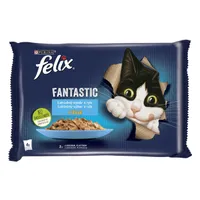 FELIX Fantastic losos/platesa v želé (4x85g)