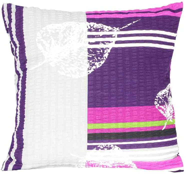 Obliečka 80/823 40x40cm fialové pruhy 1×1 ks, bavlnená obliečka na vankúš