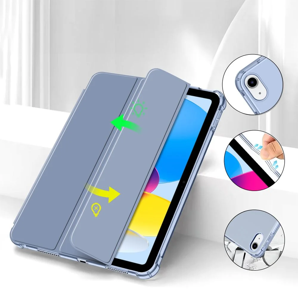 Tech-Protect SC Pen Hybrid puzdro na iPad 10.9'' 10gen 2022, modré/priesvitné esvitné