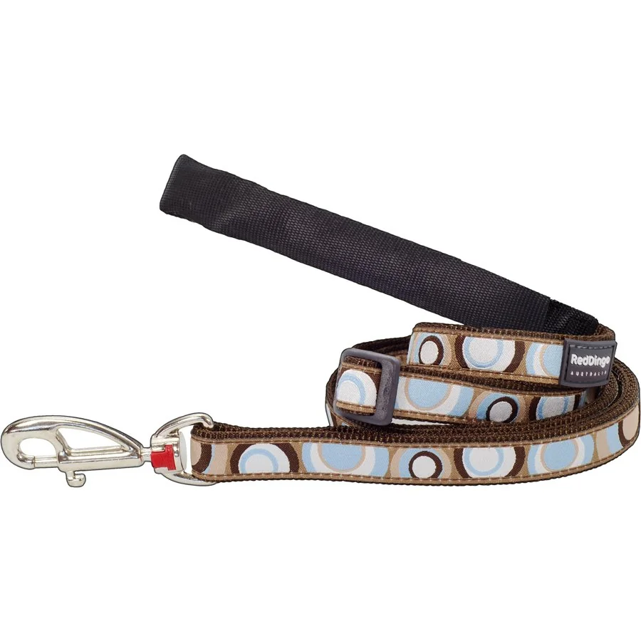 Nylonové vodítko Red dingo CIRCADELIC hnedé, šírka: 20 mm