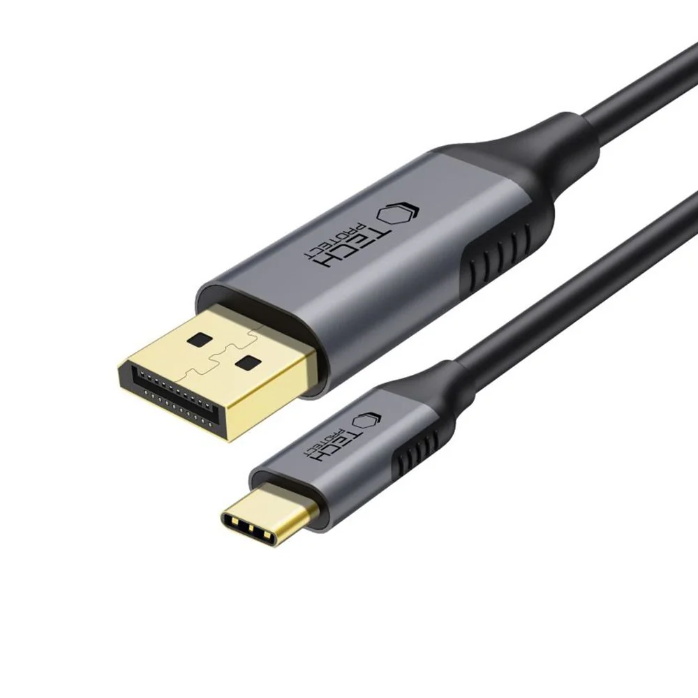 Tech-Protect Ultraboost kábel USB-C / DisplayPort 1.4 8K 1.8m, čierny