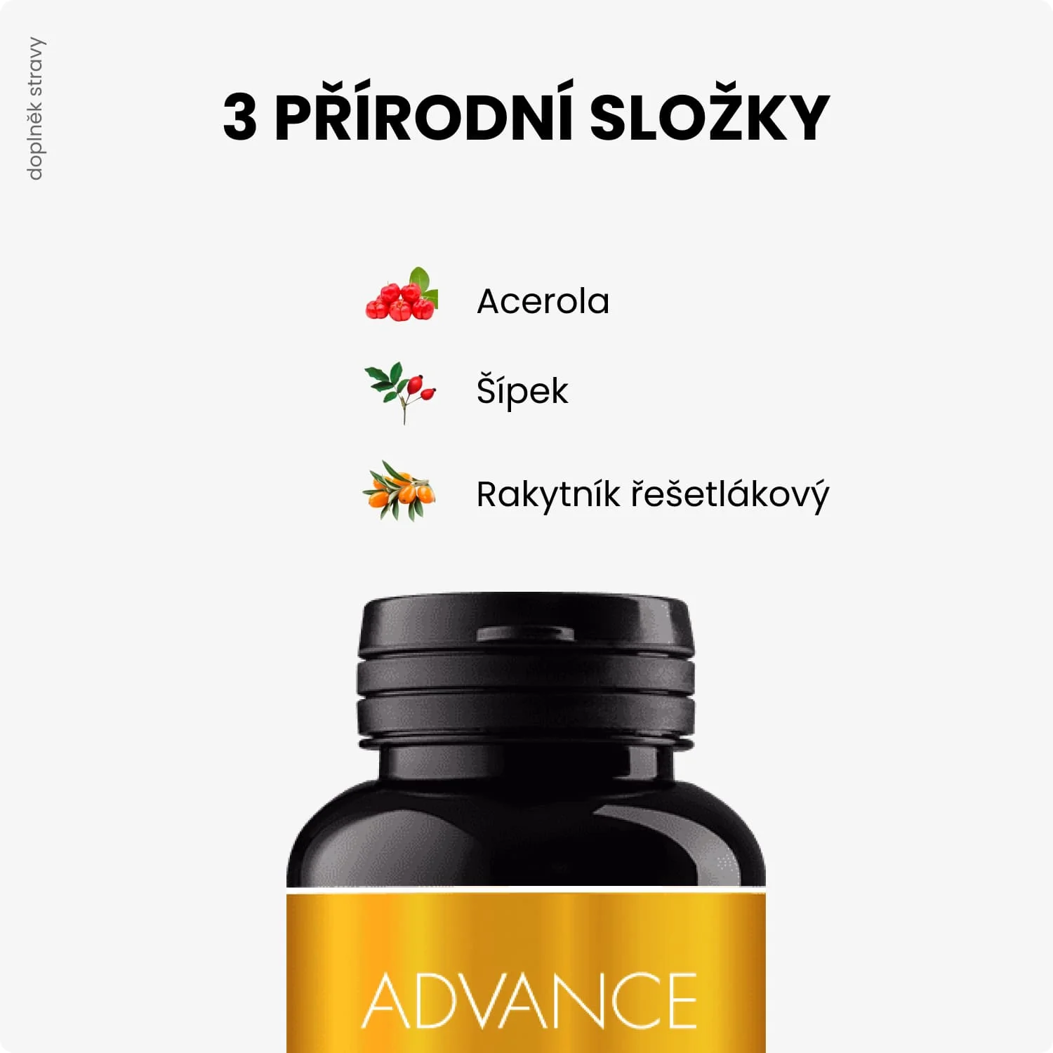 ADVANCE VitaCé 60 kapsúl - prírodný vitamín C 1×60 cps, výživový doplnok
