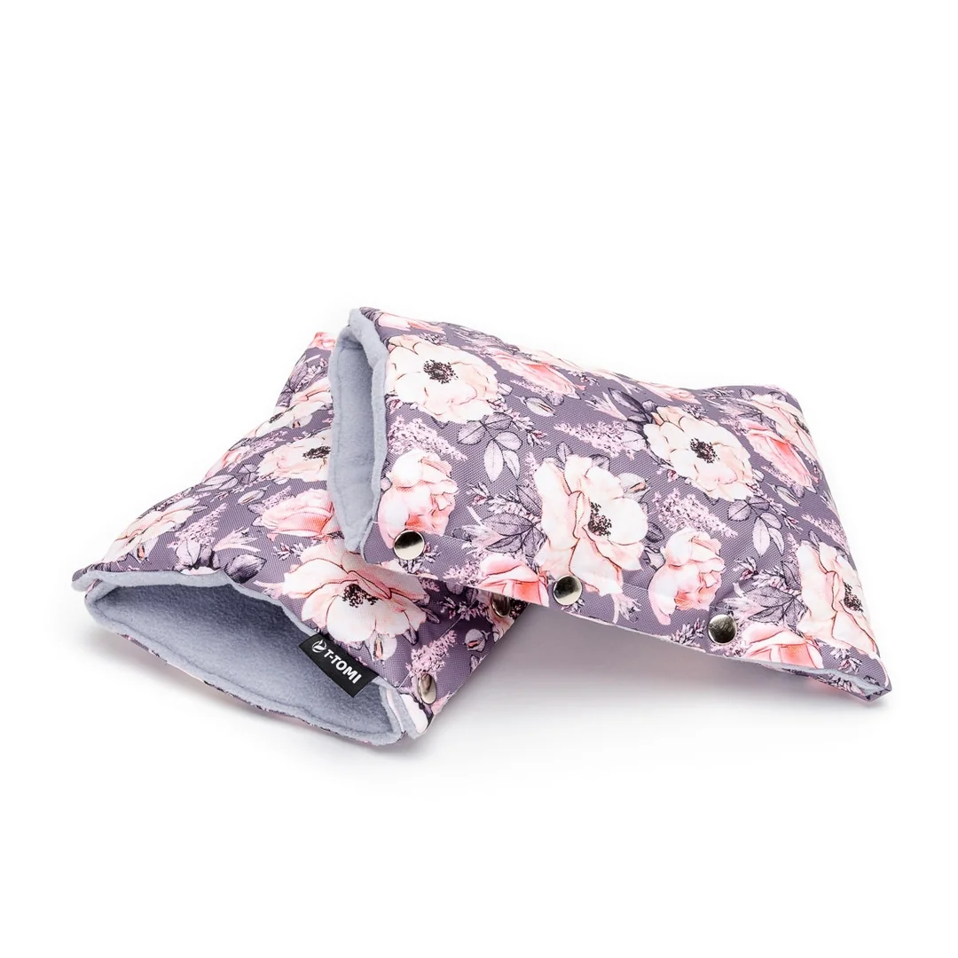 Rukavice Grey flowers