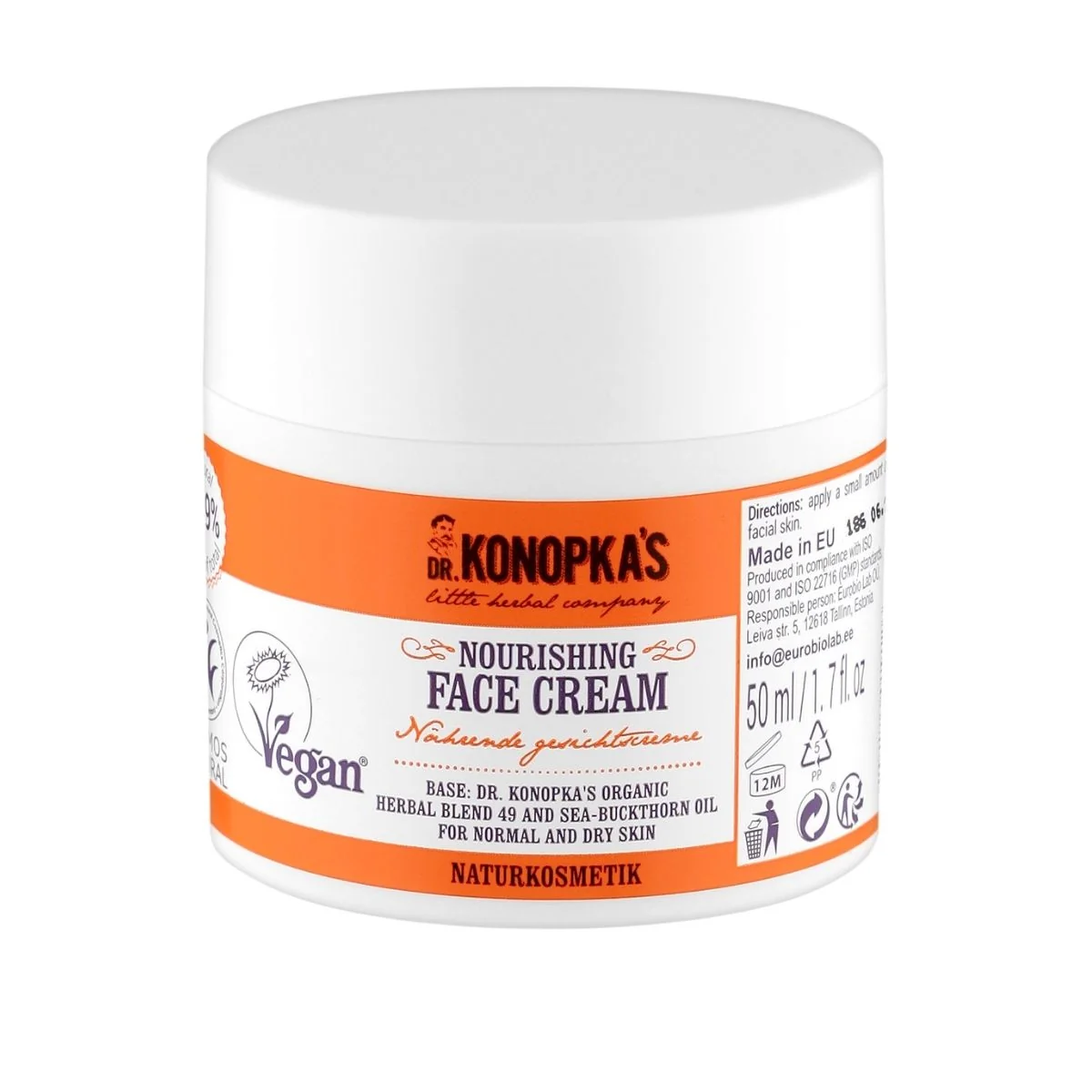 Vyživujúci pleťový krém - 50 ml - Dr. Konopka's