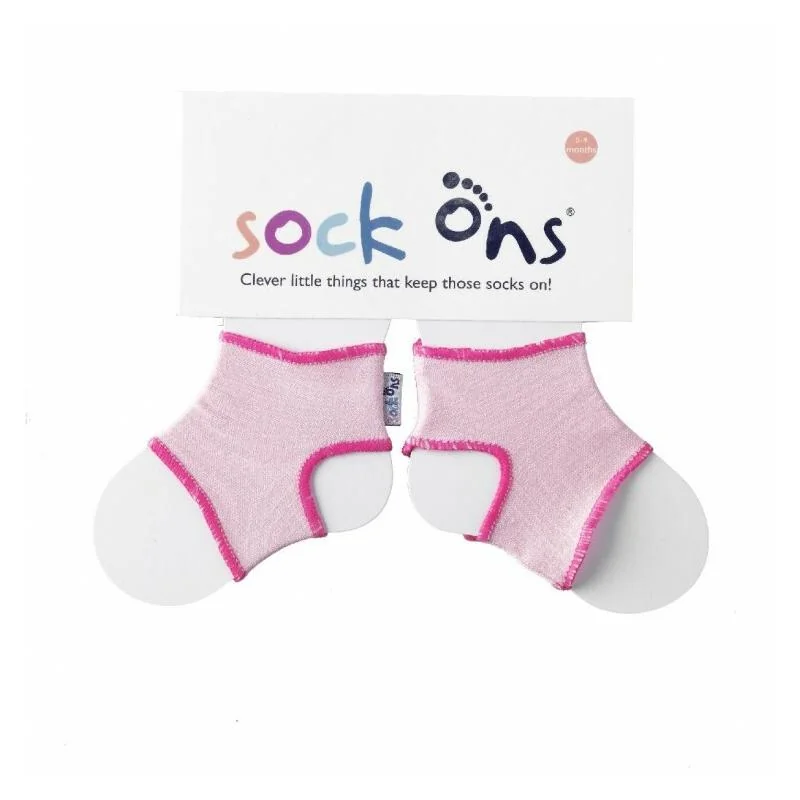 Plod Ons Sock Ons návleky na ponožky Baby Pink 0–6 mesiacov