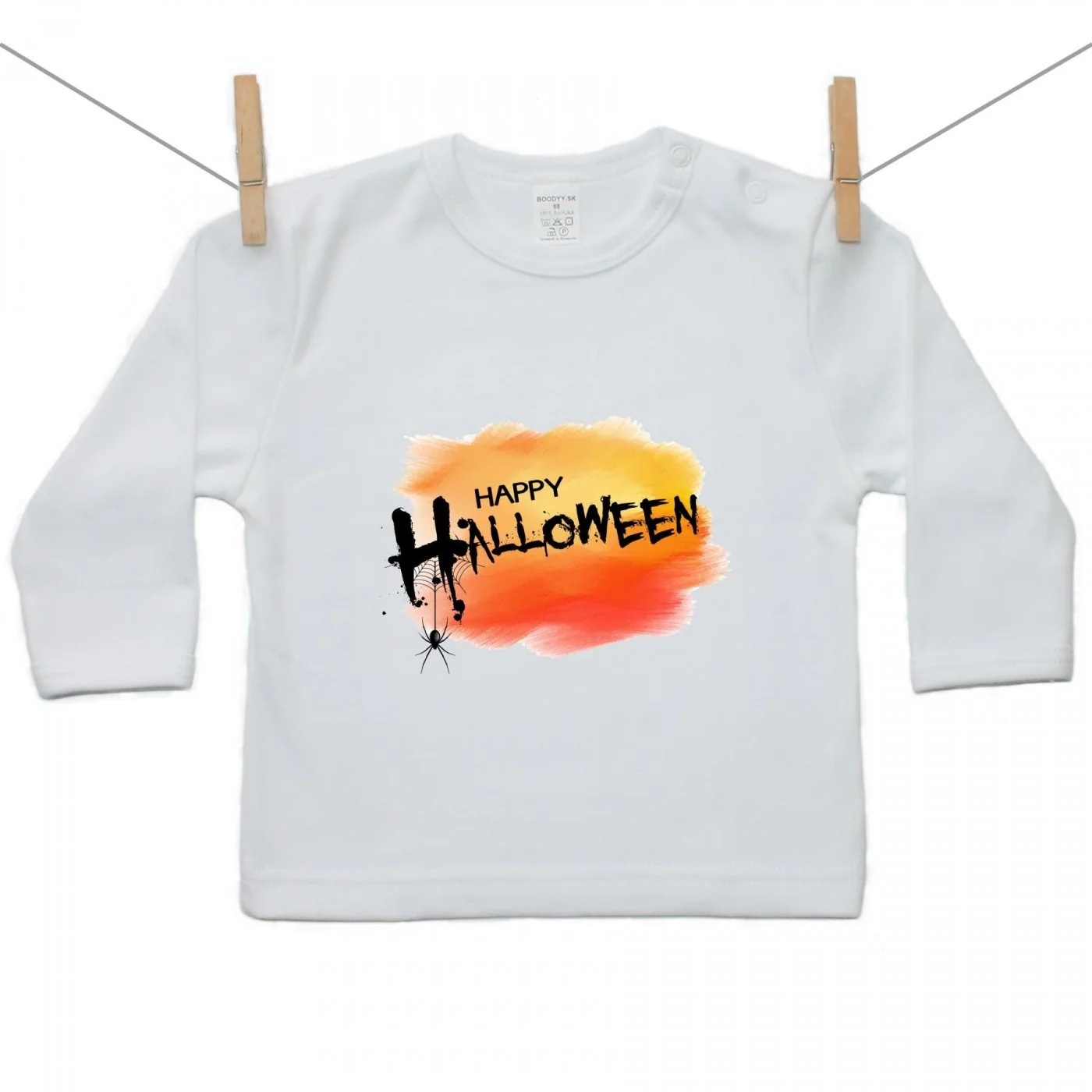 Boodyy Tričko s dlhým rukávom Happy Halloween Veľkosť: 74
