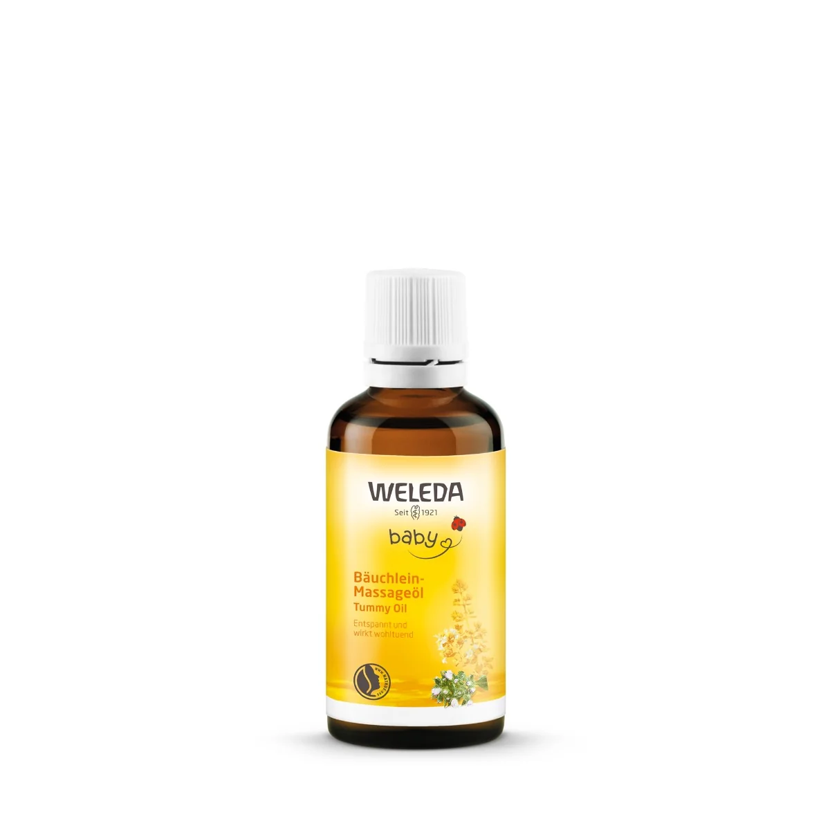 WELEDA Olej na masáž bruška dojčaťa 1×50 ml, dojčenský olej