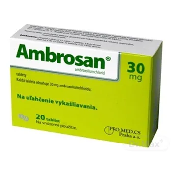 AMBROSAN 30 mg 1×20 tbl, podporuje vykašliavanie