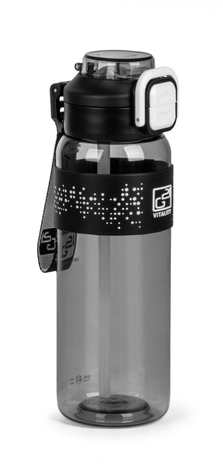 Fľaša G21 na pitie 1000 ml 2v1, sivá G21LAH10CB