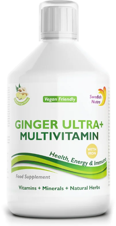 Ultra+ Ginger multivitamin 500 ml 1×500 ml, výživový doplnok