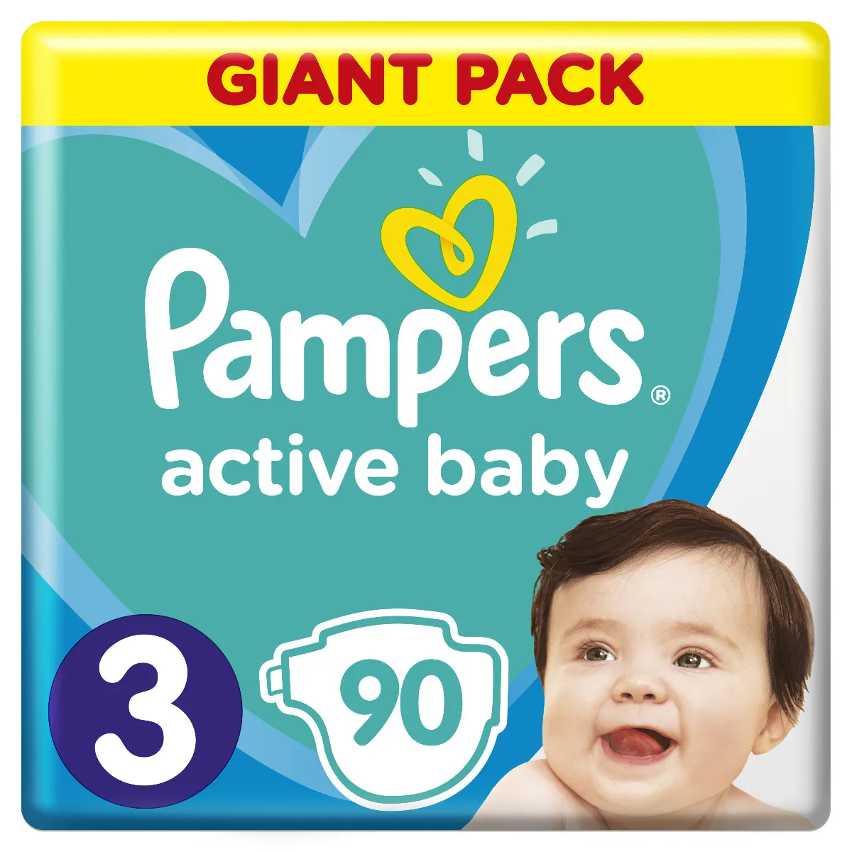Pampers Active Baby Giant Pack S3 90ks