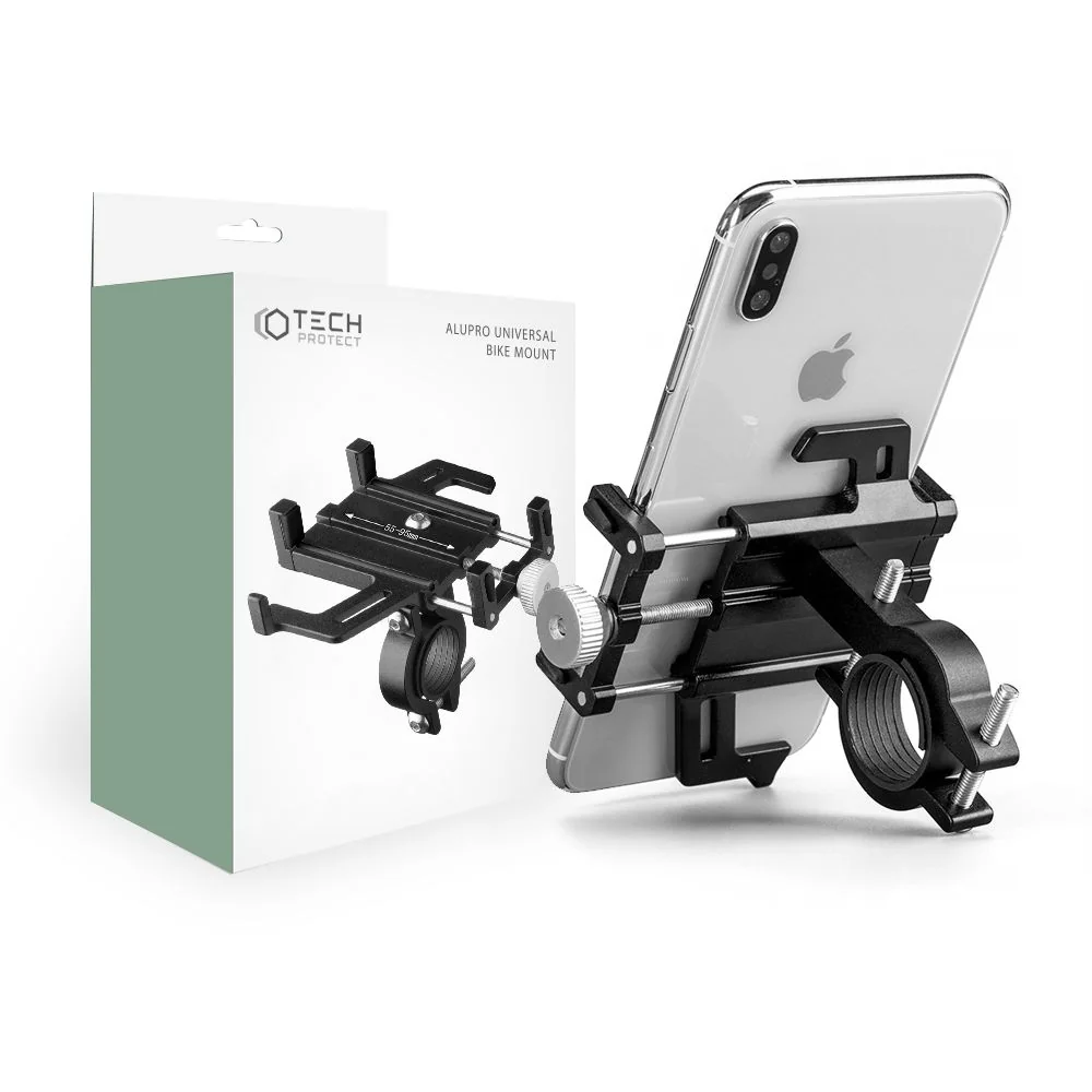 Tech-Protect Alupro držiak na mobil na bicykel, čierny