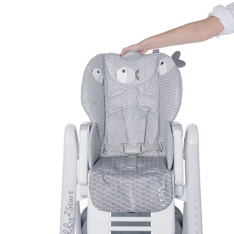 CHICCO Stolička jedlálenská Polly2Start - Dots 1×1 ks