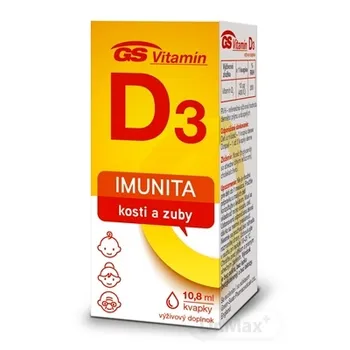 GS Vitamin D3 1×10,8 ml, doplnok výživy - kvapky