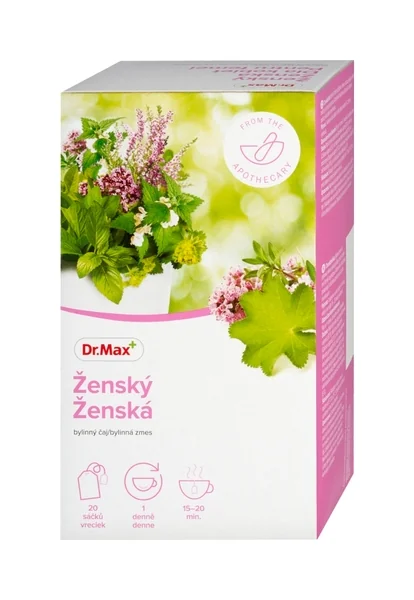 Dr. Max Ženský bylinný čaj 20×1,5 g, bylinný čaj v záparových vreckách