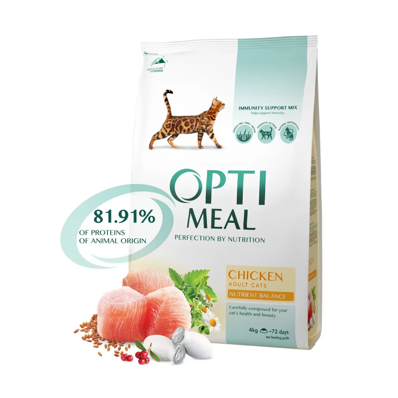 OPTIMEAL™ Superpremium pre dospelé mačky s kuracim mäsom 4 kg (5575)