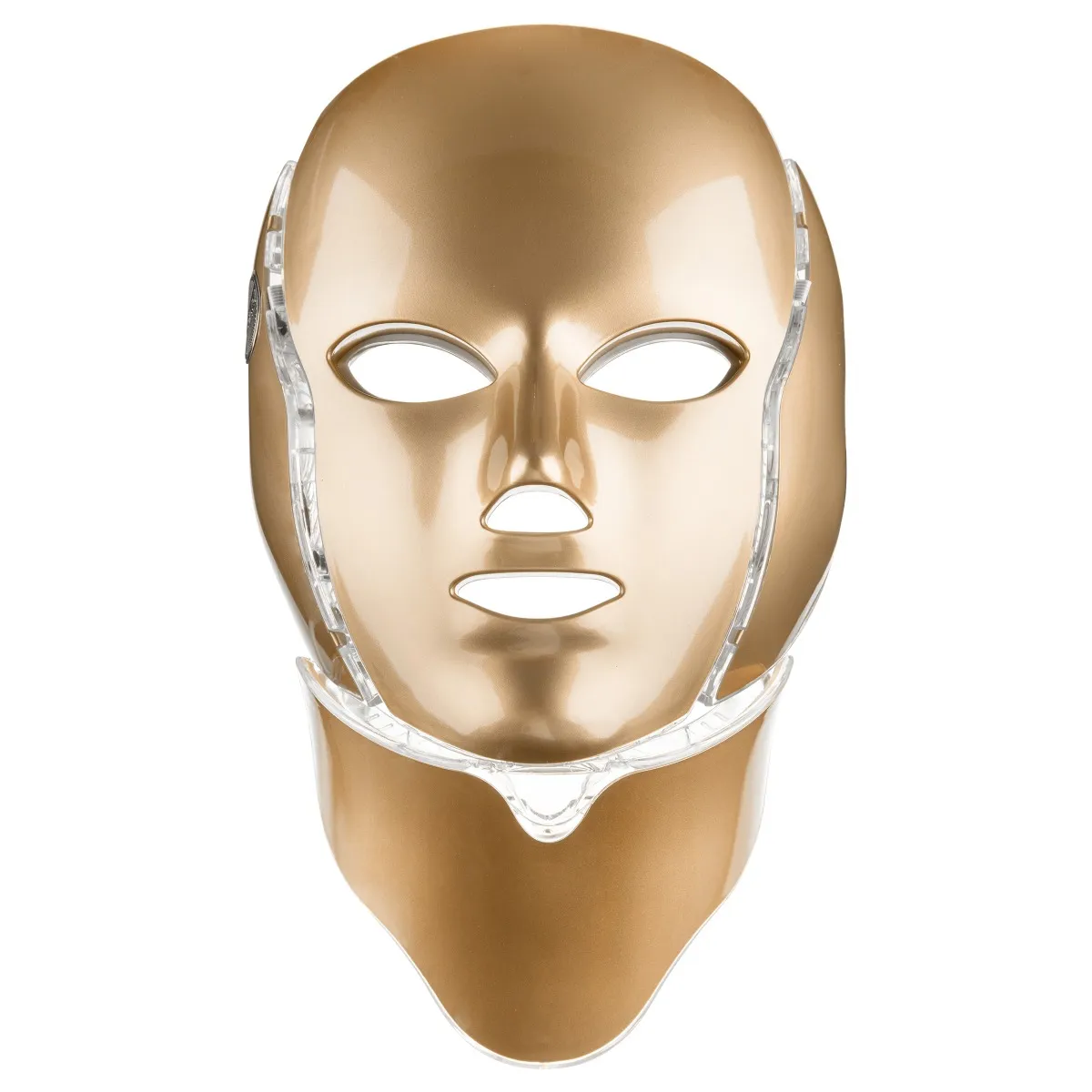 Palsar7 Ošetrujúca LED maska ​​na tvár a krk (zlatá)