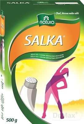 SALKA (kuchynská soľ s prídavkom draslíka a jódu) 1×500 g, potravina