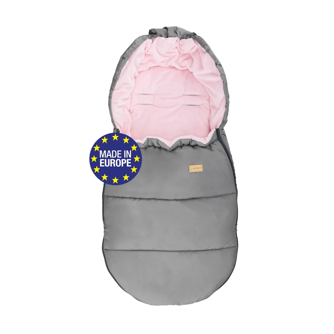 Bomimi Flint Premium fusak do kočíka 100 cm sivoružový