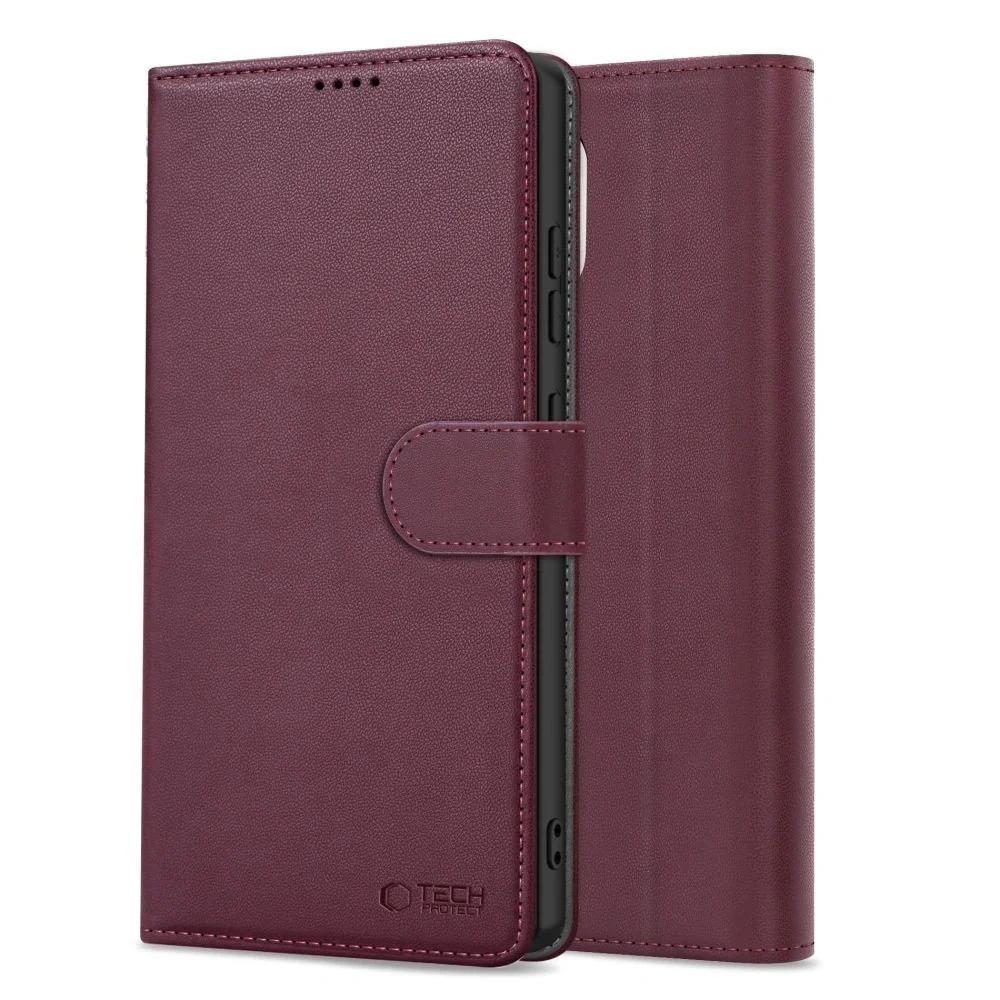 Tech-Protect Wallet knižkové puzdro na Xiaomi Redmi Note 15 Pro 5G, bordové rdové