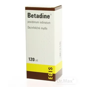 Betadine dezinfekčné mydlo 75 mg/ml 1×120 ml, dezinfekcia rúk