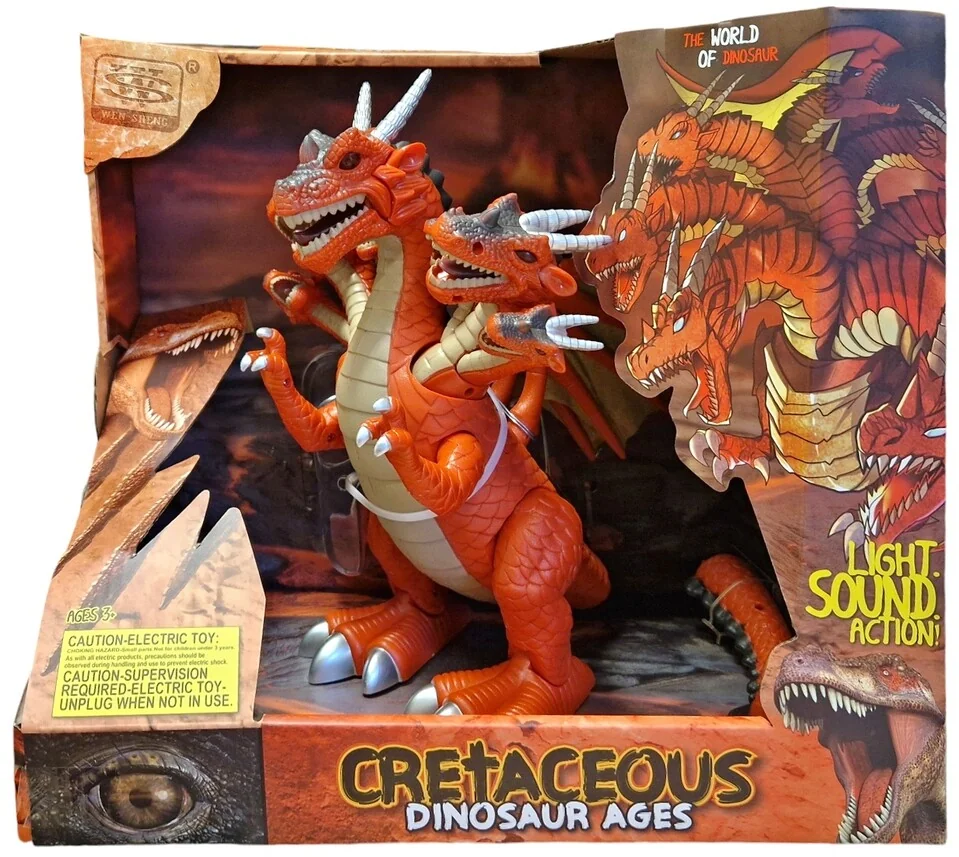 Sedemhlavý drak s efektmi 31cm