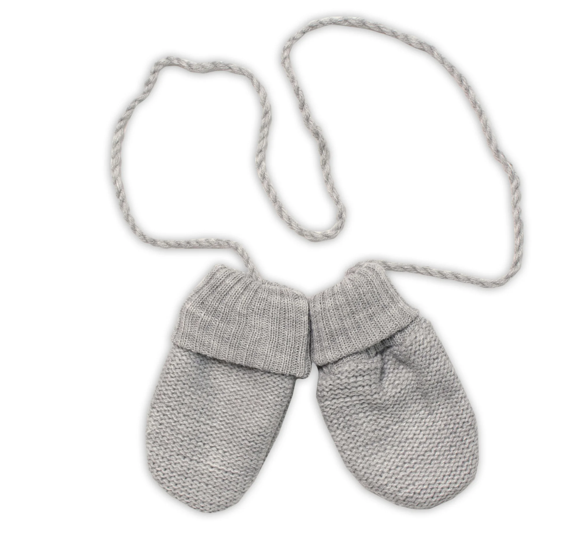 Baby Nellys Pletená čiapka so šálom a rukavičky 3v1, STAR - šedá, 68/74