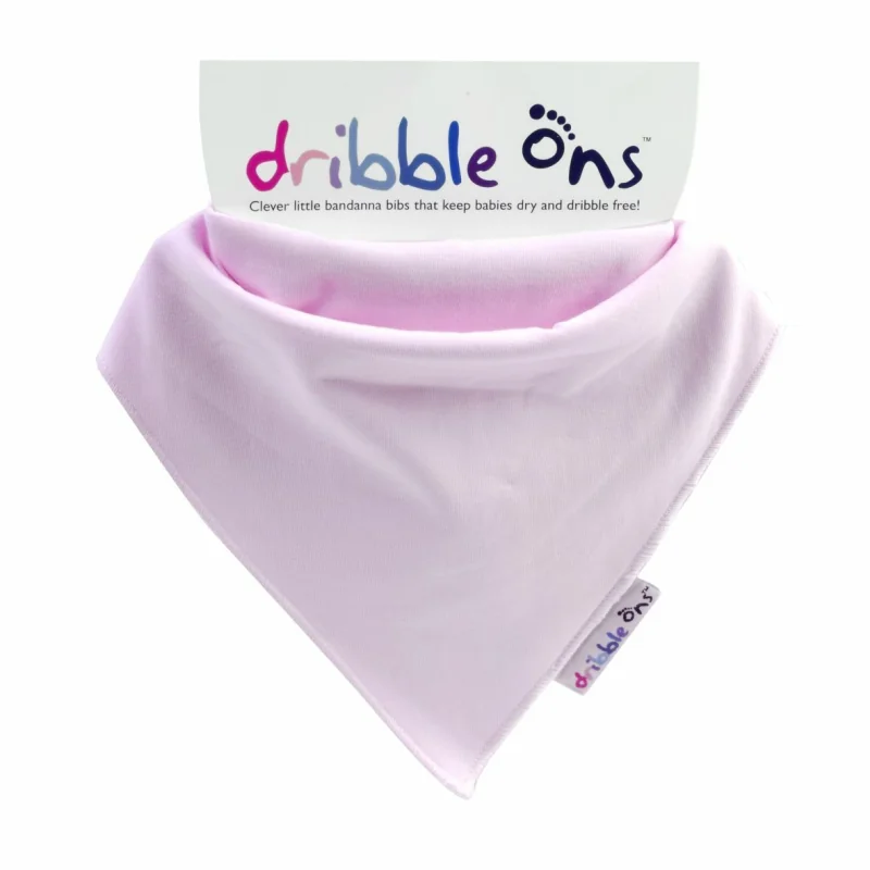 Dribble Ons Classic Baby Pink detský slintáčik