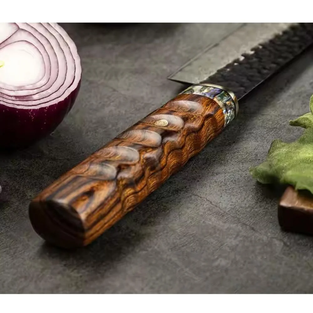 Damaškový kuchynský nôž Kenichi-Nakiri 32cm, čepeľ 17,6cm