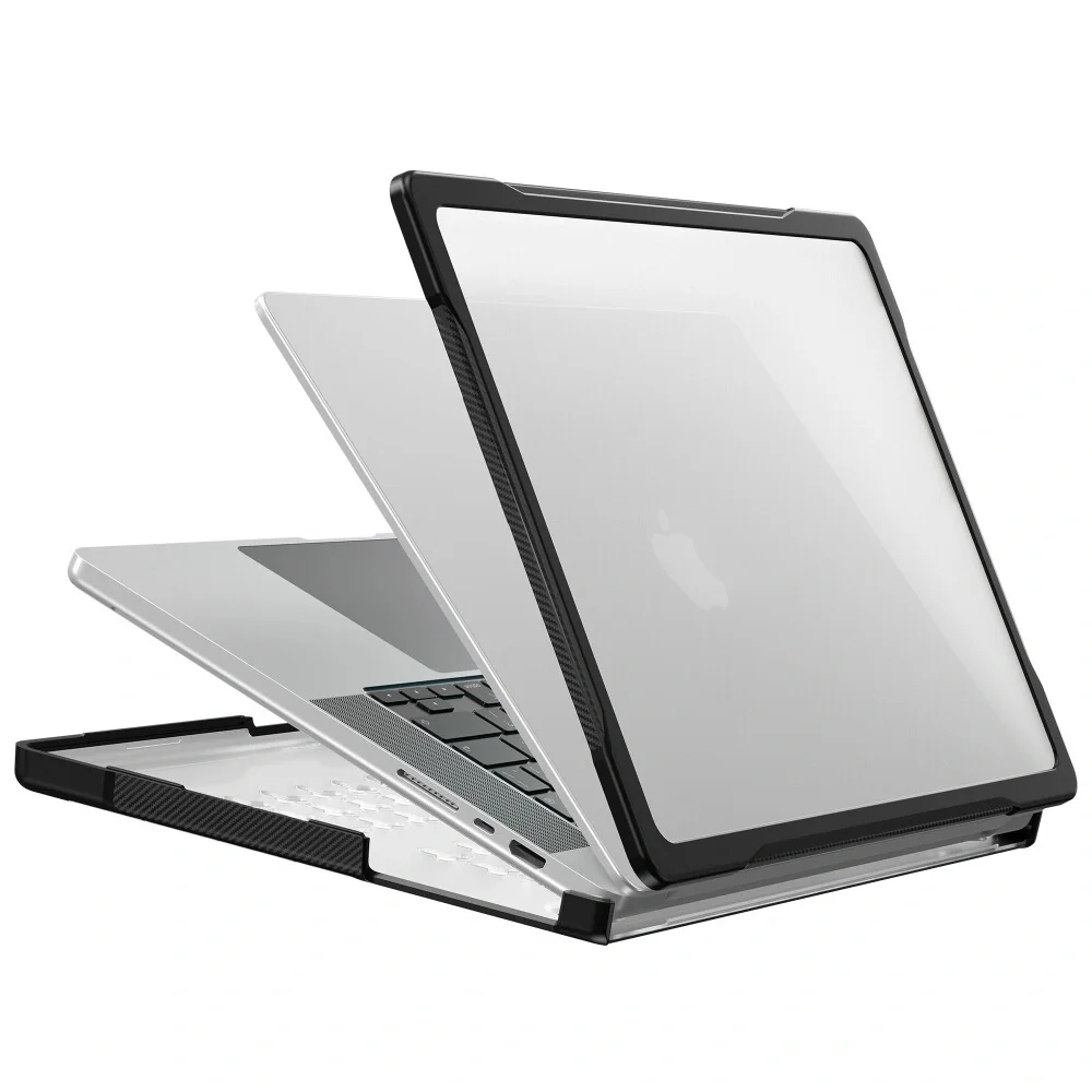 Tech-Protect Velar puzdro na MacBook Pro 16'' M1-M5 / M5 Pro / M5 Pro Max 2021-2026, čierne / priesvitné
