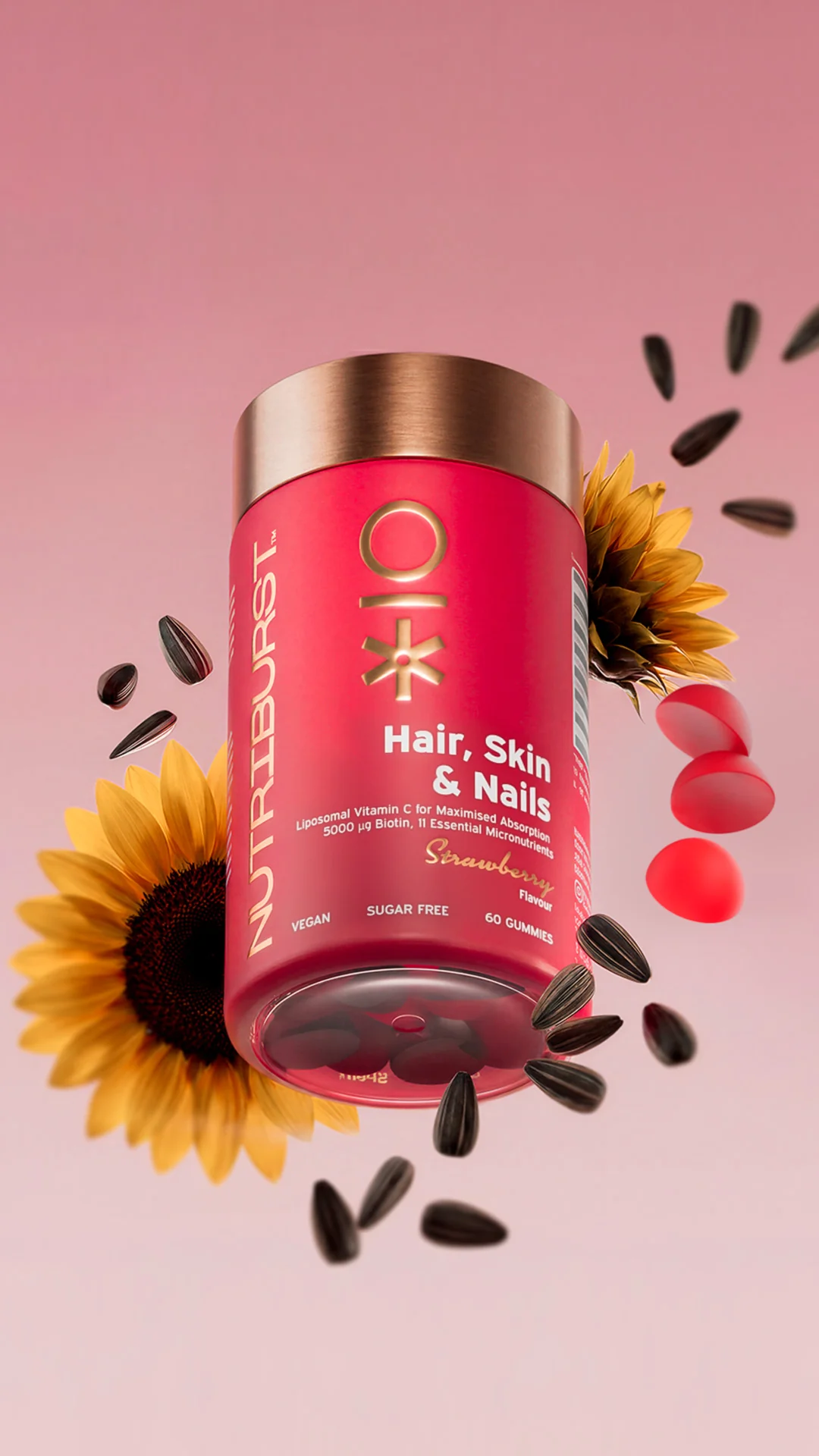 Nutriburst Premium Hair Skin Nails gummies 60 ks