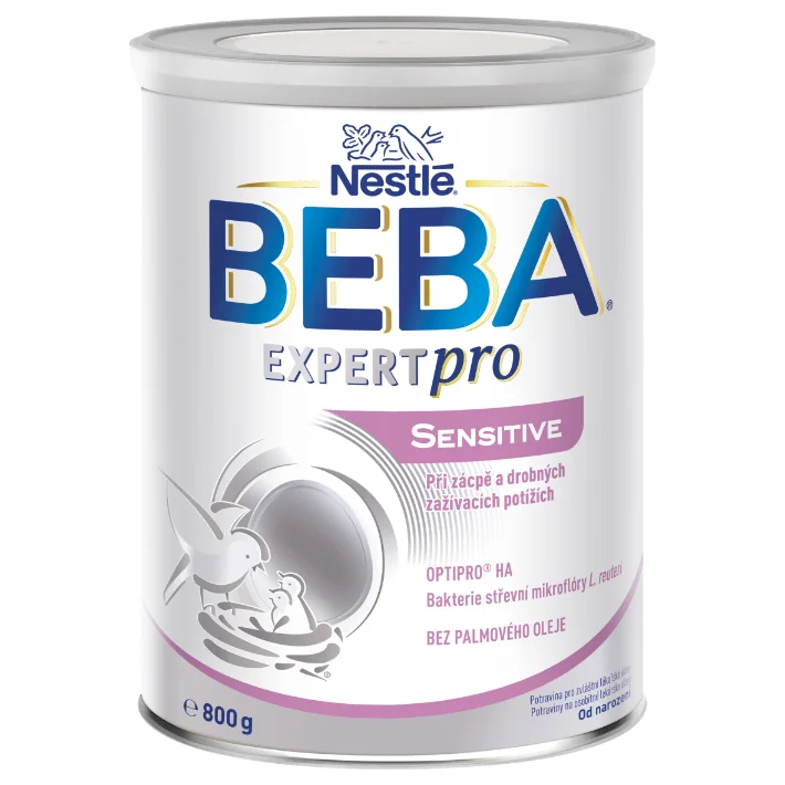 BEBA EXPERTpro SENSITIVE; špeciálne výživa dojčiat pri zápche (od narodenia) 1×800 g, špeciálne výživa dojčiat pri zápche