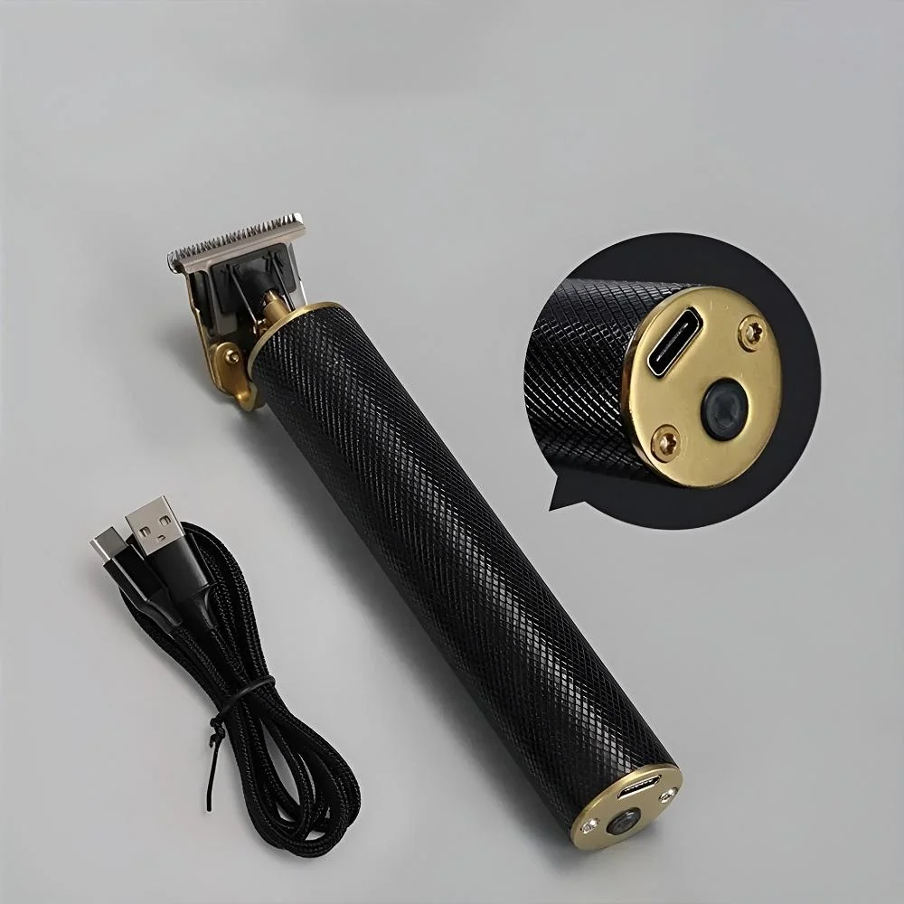 Elektrický strojček s USB nabíjaním - Čierna 15 cm, 3cm, 4 nástavce