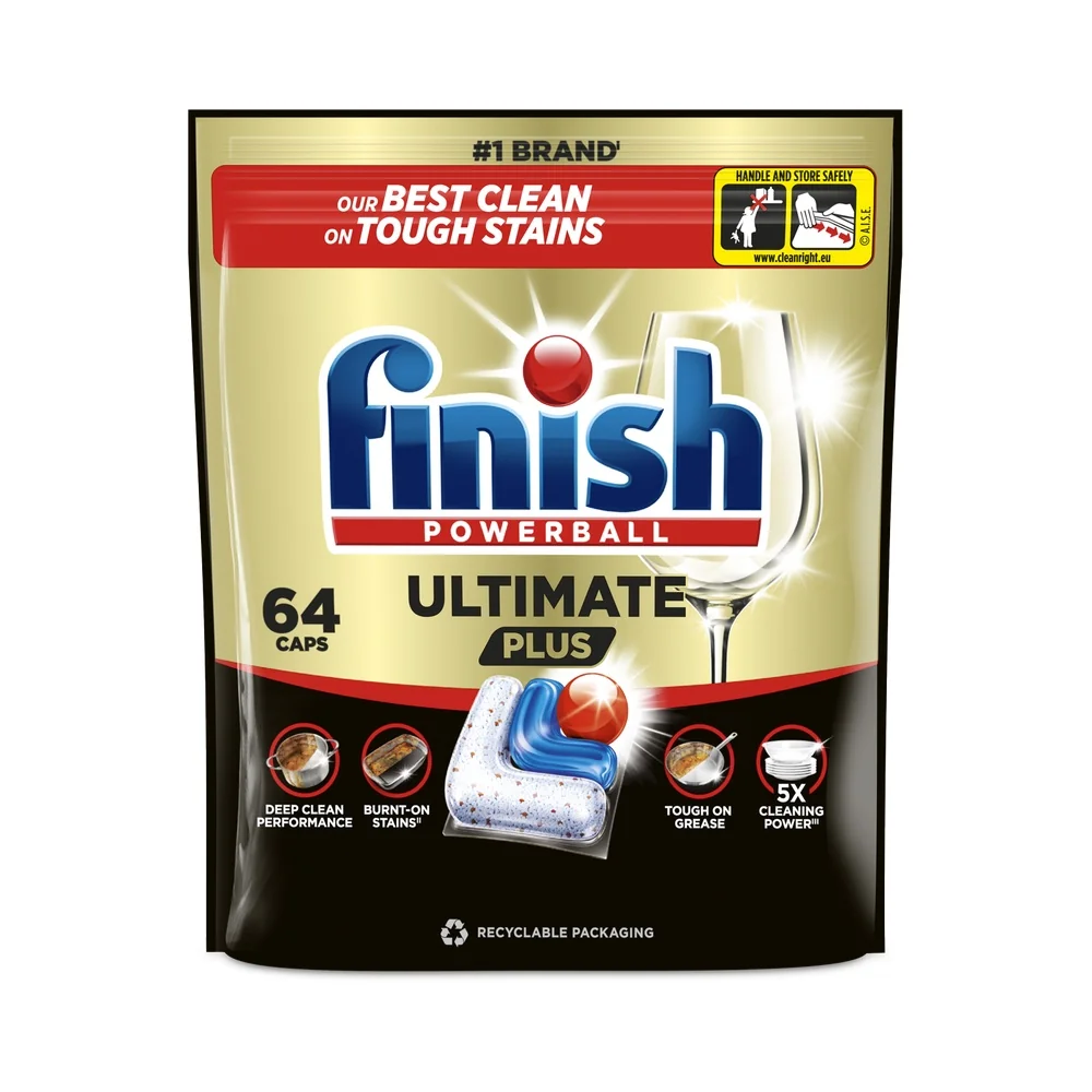 Finish Ultimate Plus kapsle do umývačky riadu - Fresh 64 ks