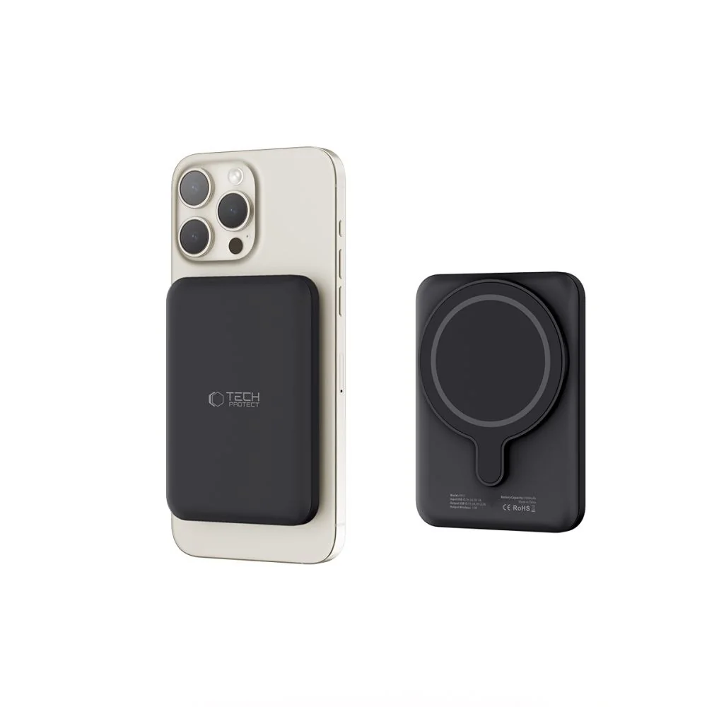 Tech-Protect PB10 LifeMag MagSafe Power Bank 5000mAh, čierne