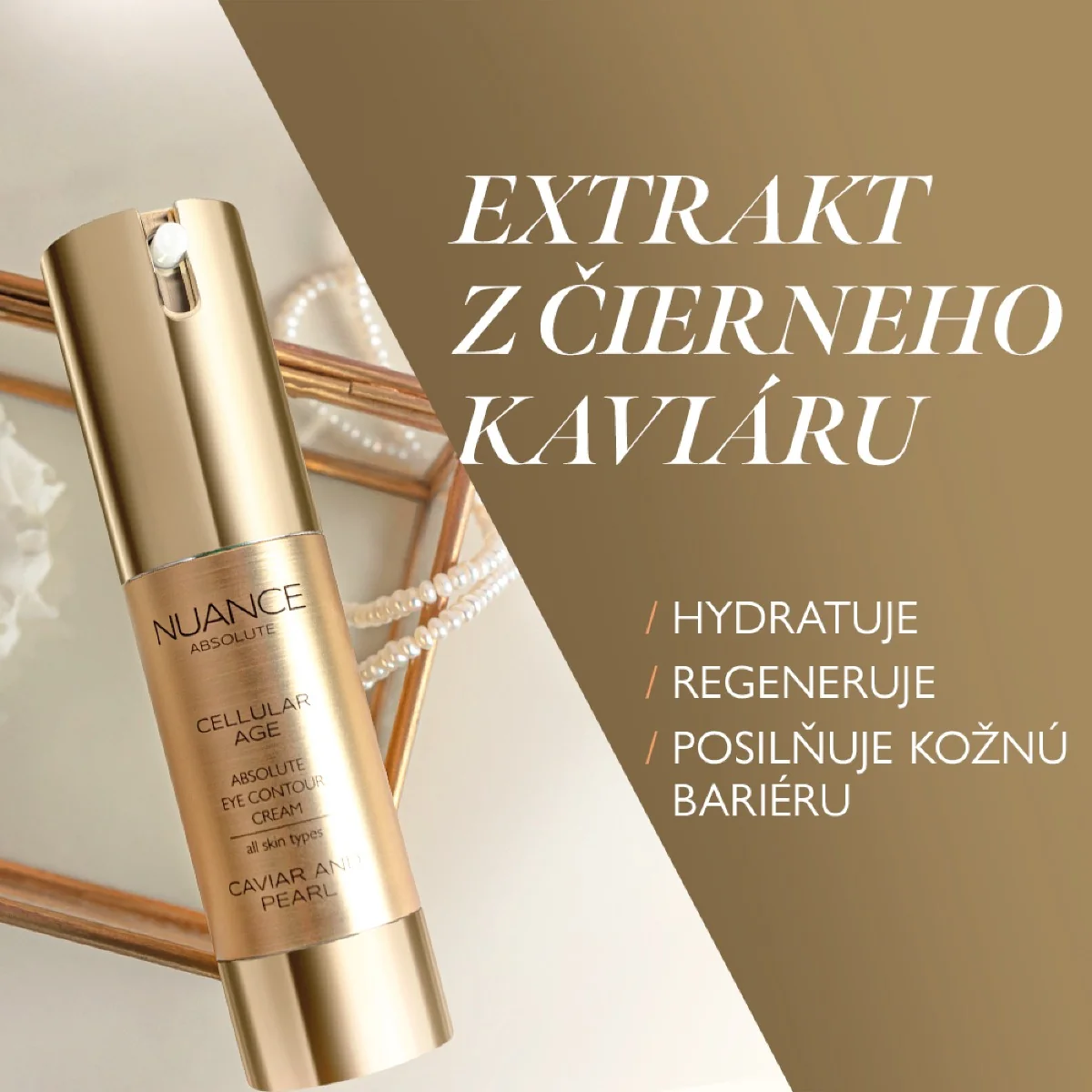 NUANCE CAVIAR AND PEARL nočný krém, 50ml 1×50 ml, nočný krém pre všetky typy pleti