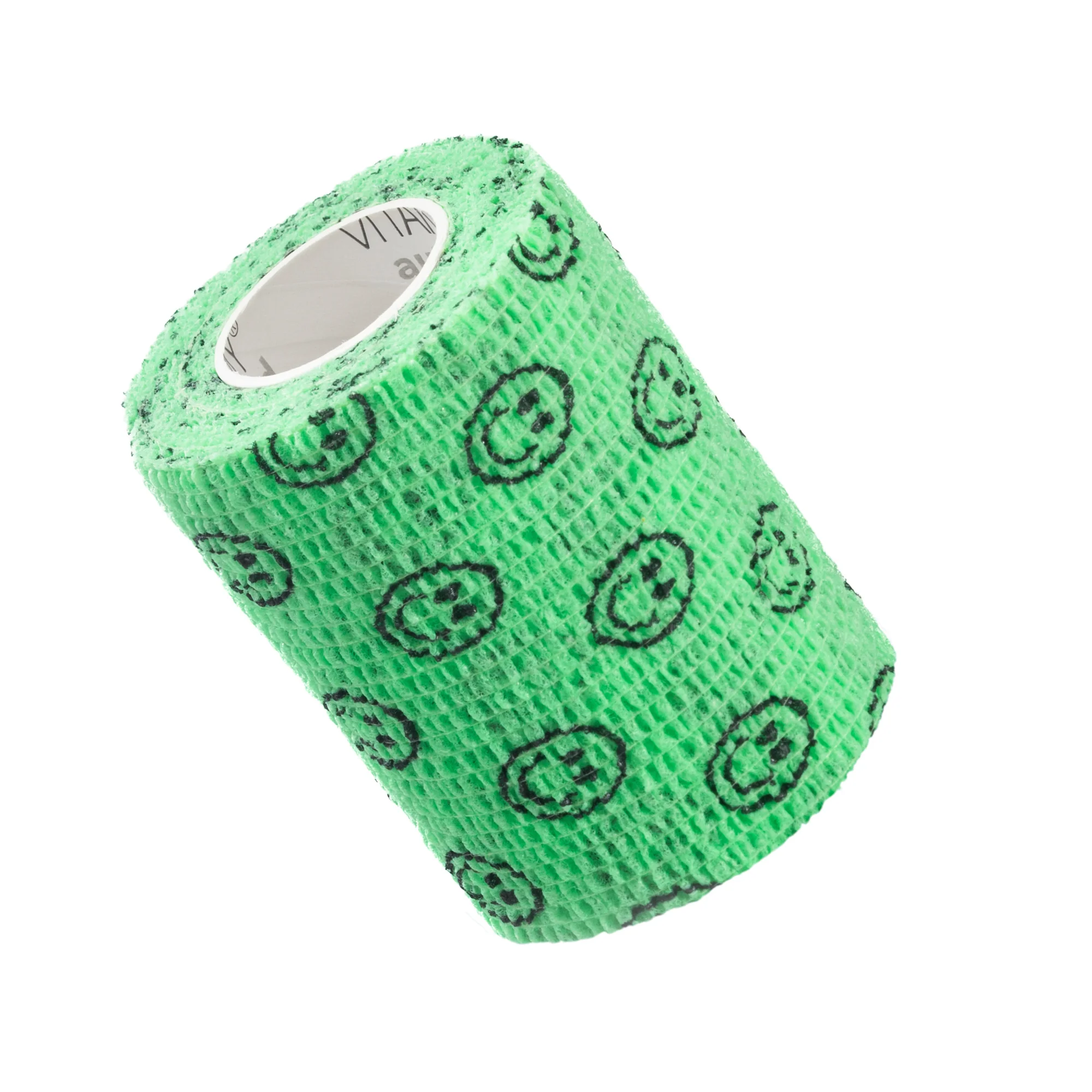 VITAMMY Autoband samolepiaca bandáž s potlačou smajlík, zelená 7,5 cm x 450 cm